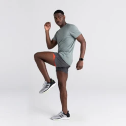 SAXX - Hightail 2N1 5" Shorts - Graphite -Men Underwear Store 12389 93848.1652740201