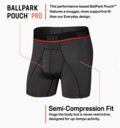 SAXX Kinetic HD - Boxer Brief - Gray Mini Stripe -Men Underwear Store 12415 38784.1652561640