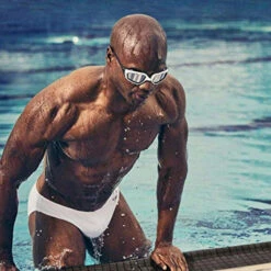 Speedo - Fitness Solar 1" Brief - White -Men Underwear Store 25785 LS 49580.1678587992