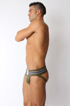 CellBlock 13 Tight End Jockstrap - Army Green -Men Underwear Store 2897 73535.1661908199