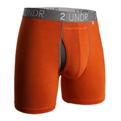 2UNDR - Swing Shift Boxer Brief - Orange/Gray