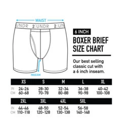2UNDR - Swing Shift Boxer Brief - Orange/Gray -Men Underwear Store 45955 Sizing 11694.1663122361
