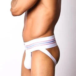 CellBlock 13 Tight End Jockstrap - White -Men Underwear Store 4728 33215.1652561626