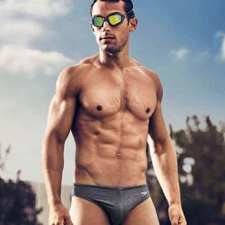 Speedo - Fitness Solar 1" Brief - Heather Gray -Men Underwear Store 48051 LS2 57909.1678587903