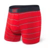 SAXX Vibe Red Shallow Stripe Boxer Brief -Men Underwear Store 53276 Front 37270.1643150353