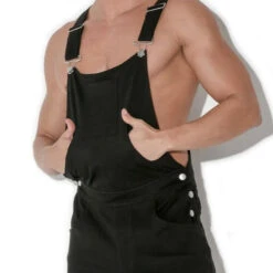 Code 22 - Overall Shorts - Black -Men Underwear Store 58163 D 71596.1683928671