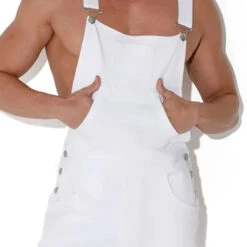 Code 22 - Overall Shorts - White -Men Underwear Store 58171 D 29407.1683928335