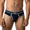 Nasty Pig - Y-Front Brief - Black/Grey -Men Underwear Store 61170 F2 11132.1664316119