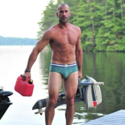 BlueBuck - Classic Organic Cotton Brief - Hydro Green -Men Underwear Store 61501 LS 36236.1663023695