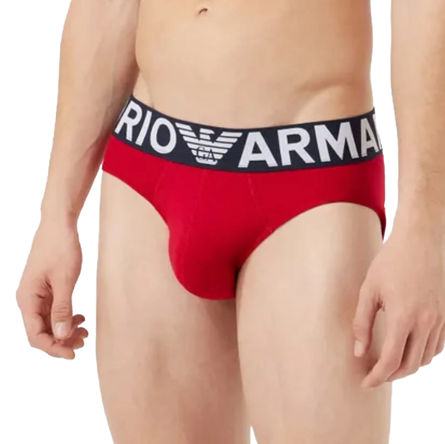 Giorgio Armani Emporio Armani - Mega Logo Brief - Cherry 4 Giorgio Armani Emporio Armani - Mega Logo Brief - Cherry - Image 2