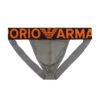 Giorgio Armani Emporio Armani - Mega Logo Jockstrap - Pewter -Men Underwear Store 63222 F 13219.1669947200