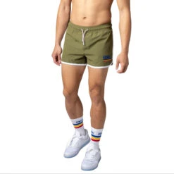 Bike - Stretch Track Short - Olive -Men Underwear Store 65565 LS F 32074.1664247693