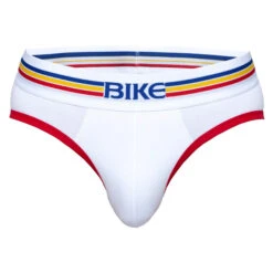 Bike - Cotton Stretch Brief - White