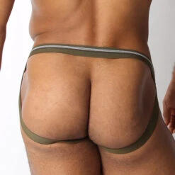Cellblock 13 - Tight End Swimmer Jockstrap - Army -Men Underwear Store 65821 B 37048.1661973725