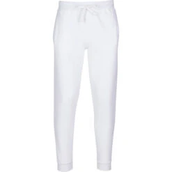 Three Layer - Fleece Joggers - White