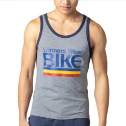 Bike - Logo Ringer Tank Top - Gray/Navy -Men Underwear Store 66267 F2 68574.1664249089
