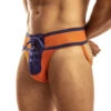 Jack Adams - Footballer Lace-Up Jockstrap - Orange/Royal -Men Underwear Store 66869 S 94607.1683763927