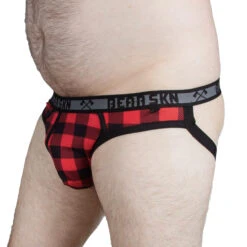 BEAR SKN - Backwoods Jockstrap - Red -Men Underwear Store 67046 S 19849.1675289305