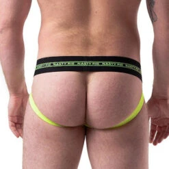 Nasty Pig - Core Jockstrap - Black/Acid Lime -Men Underwear Store 67123 B 43100.1685139624