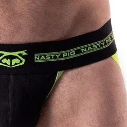 Nasty Pig - Core Jockstrap - Black/Acid Lime -Men Underwear Store 67123 D 47973.1685139617