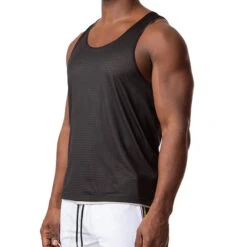 Nasty Pig - Revers Reversible Tank Top - Heather Grey/Black -Men Underwear Store 67169 S 03454.1685143597
