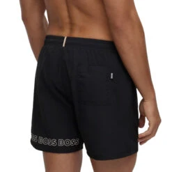 Hugo Boss - Dolphin Swim Short - Black -Men Underwear Store 67366 B 39101.1686170442