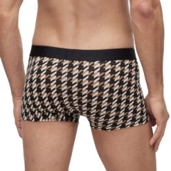 Hugo Boss - Refined Stretch Trunk - Houndstooth -Men Underwear Store 67386 B 68344.1686170738