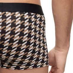 Hugo Boss - Refined Stretch Trunk - Houndstooth -Men Underwear Store 67386 D 46290.1686170739