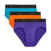 2(x)ist - (X) Sport Mesh Low Rise Brief 3-Pack - Purple/Orange/Blue -Men Underwear Store 67728 F1 96832.1675214932