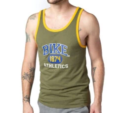 Bike - Logo Ringer Tank Top - 1874 Olive