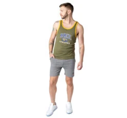 Bike - Logo Ringer Tank Top - 1874 Olive -Men Underwear Store 68002 LS 16184.1680125656