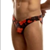 Jack Adams - Second Skin Swimsuit Bikini - Hibiscus Navy/Red -Men Underwear Store 68237 S 08636.1677198222