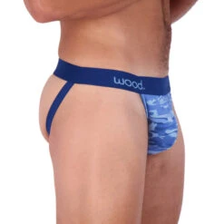 Wood - Jock Strap - Blue Camo -Men Underwear Store 68414 S 07322.1680046169