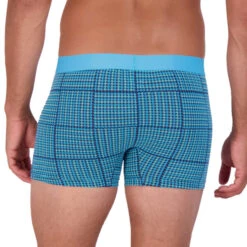 Wood - Boxer Brief W/ Fly - Blue Hound Weave -Men Underwear Store 68450 B 97632.1683078540