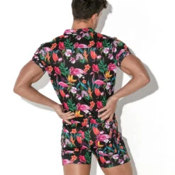 Code 22 - Vivid Jumpsuit - Flamingos -Men Underwear Store 68507 B 95139.1684193661