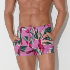 Code 22 - Vivid Micro Shorts - Pink Floral