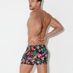 Code 22 - Vivid Micro Shorts - Flamingos -Men Underwear Store 68535 LS 07429.1684198902
