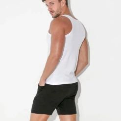 Code 22 - Basic Tank Top - White -Men Underwear Store 68556 LS1 78950.1684209735