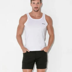 Code 22 - Basic Tank Top - White -Men Underwear Store 68556 LS2 20833.1684209734