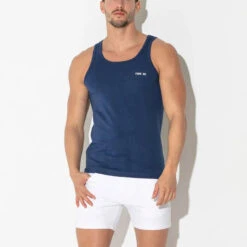 Code 22 - Basic Tank Top - Navy -Men Underwear Store 68560 LS2 58416.1684209669
