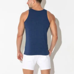 Code 22 - Basic Tank Top - Navy -Men Underwear Store 68560 LS 92106.1684209670