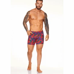 GIGO - Swim Short - Macaws Red -Men Underwear Store 68817 LS 75113.1683690045
