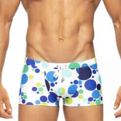 Tribe - Bubbles Swim Trunk - Blue/Lime