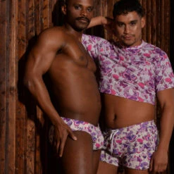 Chris Turk - Lavender Gardens Floral Swim Brief - Purple -Men Underwear Store 68906 LS 79086.1685042615