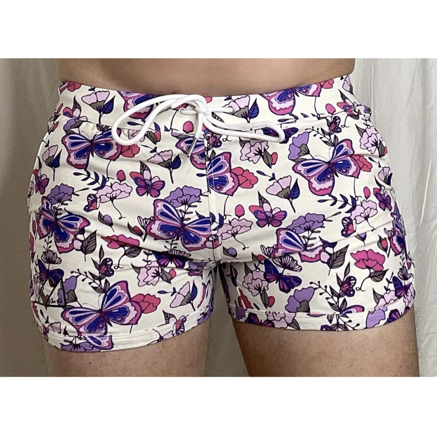 Chris Turk - Lavender Fields Swim Trunk - Blue 3 Chris Turk - Lavender Fields Swim Trunk - Blue