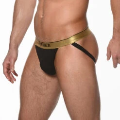 St33le - Bamboo Low Rise Jockstrap - Black -Men Underwear Store 68945 S 96923.1689131172