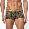 St33le - Cotton Print Low Rise Trunk - Black/Gold Filigree -Men Underwear Store 69017 F 94032.1689171022