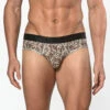 St33le - Microfiber Print Low Rise Brief - Brown/Khaki Safari -Men Underwear Store 69033 F 33028.1689172155