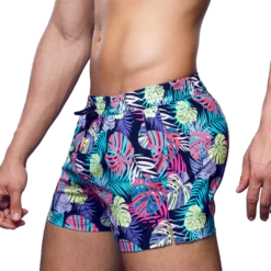 2eros - S50 Print Swimshort - Monstera Black -Men Underwear Store 69350 S 62603.1678999915