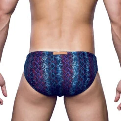 2eros - V10 Print Swim Brief - Viper -Men Underwear Store 69359 B 24092.1679004442